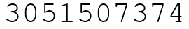 Число 3051507374.