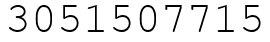 Число 3051507715.