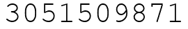 Число 3051509871.