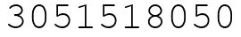 Число 3051518050.