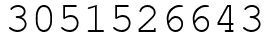 Число 3051526643.