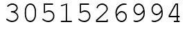 Число 3051526994.