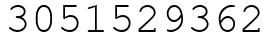 Число 3051529362.