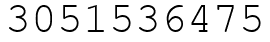 Число 3051536475.