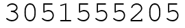 Число 3051555205.