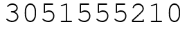 Число 3051555210.