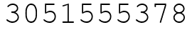 Число 3051555378.