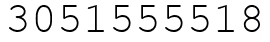 Число 3051555518.