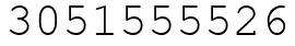 Число 3051555526.