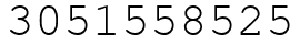 Число 3051558525.