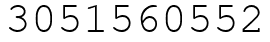 Число 3051560552.