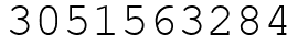 Число 3051563284.