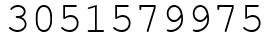 Число 3051579975.