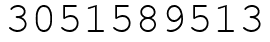 Число 3051589513.