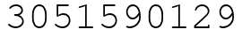Число 3051590129.