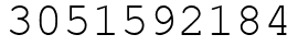 Число 3051592184.