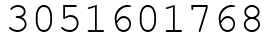 Число 3051601768.