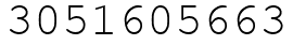 Число 3051605663.