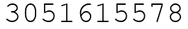 Число 3051615578.
