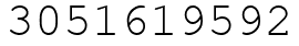 Число 3051619592.