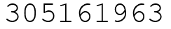 Число 305161963.
