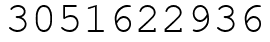 Число 3051622936.