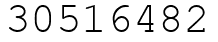 Число 30516482.
