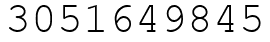 Число 3051649845.