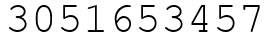 Число 3051653457.