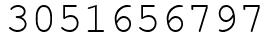 Число 3051656797.