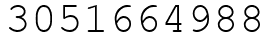 Число 3051664988.