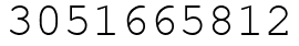 Число 3051665812.