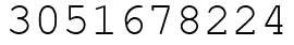 Число 3051678224.