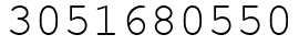 Число 3051680550.