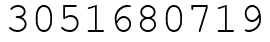 Число 3051680719.