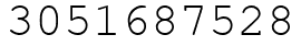 Число 3051687528.