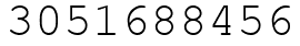 Число 3051688456.