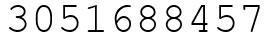 Число 3051688457.
