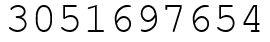 Число 3051697654.