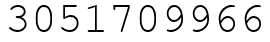 Число 3051709966.