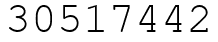 Число 30517442.