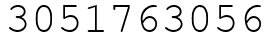 Число 3051763056.