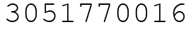 Число 3051770016.