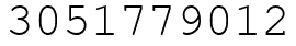 Число 3051779012.