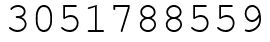 Число 3051788559.