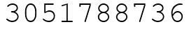 Число 3051788736.