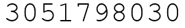 Число 3051798030.