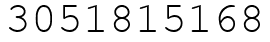 Число 3051815168.