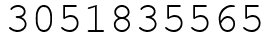Число 3051835565.