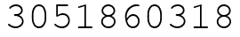 Число 3051860318.